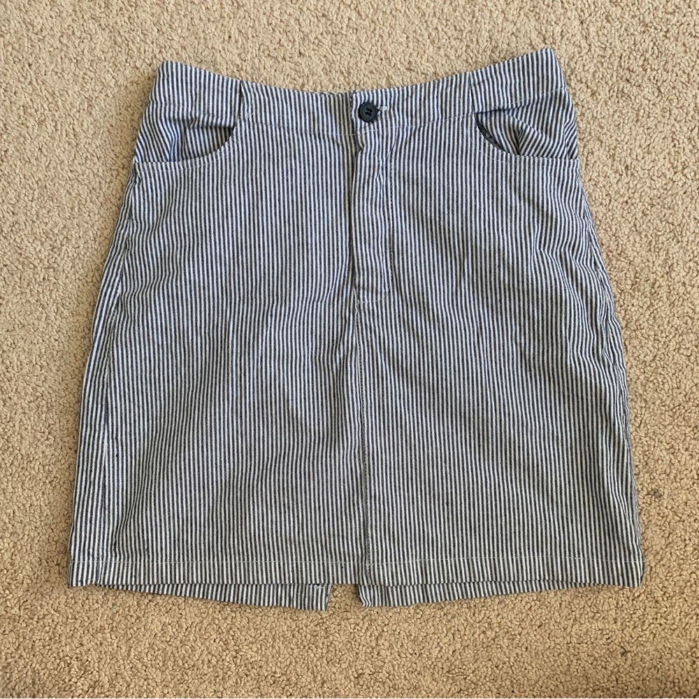 Brandy Melville Kassia Striped Mini Skirt